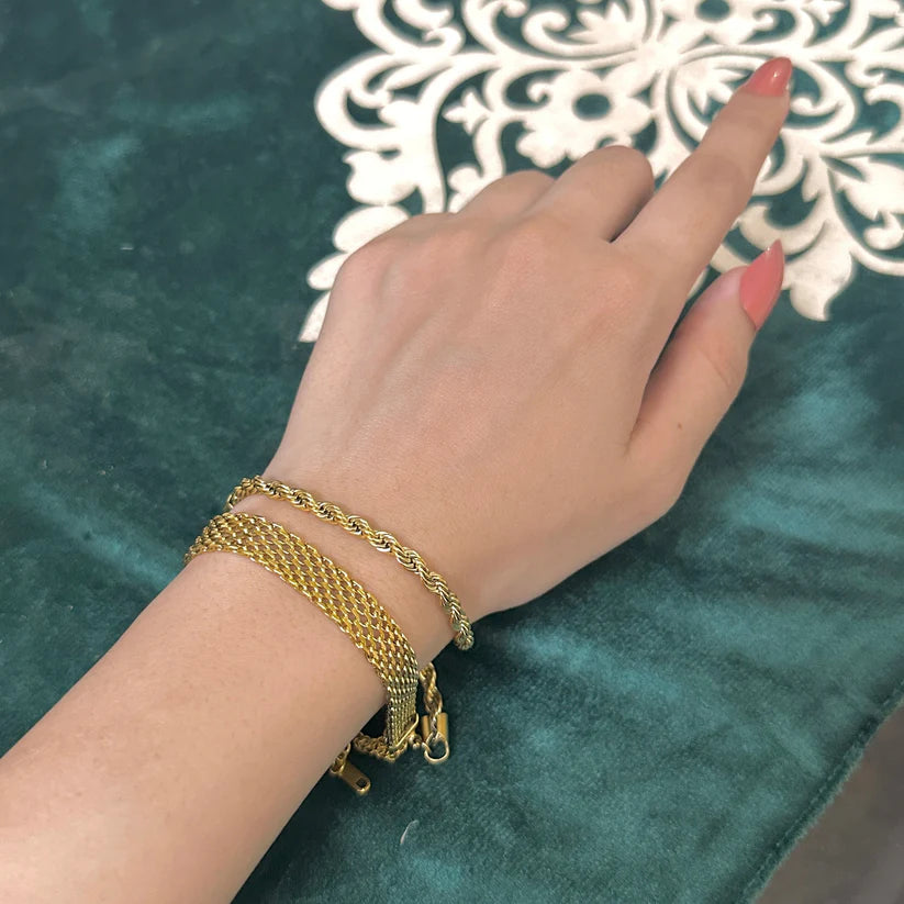 2 Bracelets (Milas + Rowena) - Stainless Steel