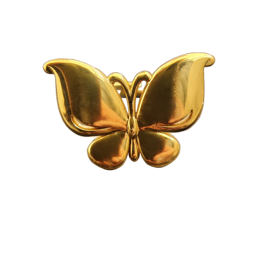 Butterfly Adjustable Ring - Stainless Steel