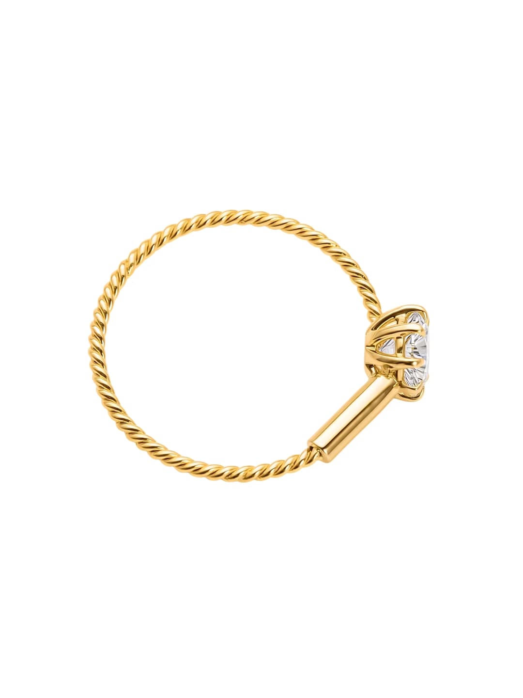 Twisted Rope Diamond Nose Ring