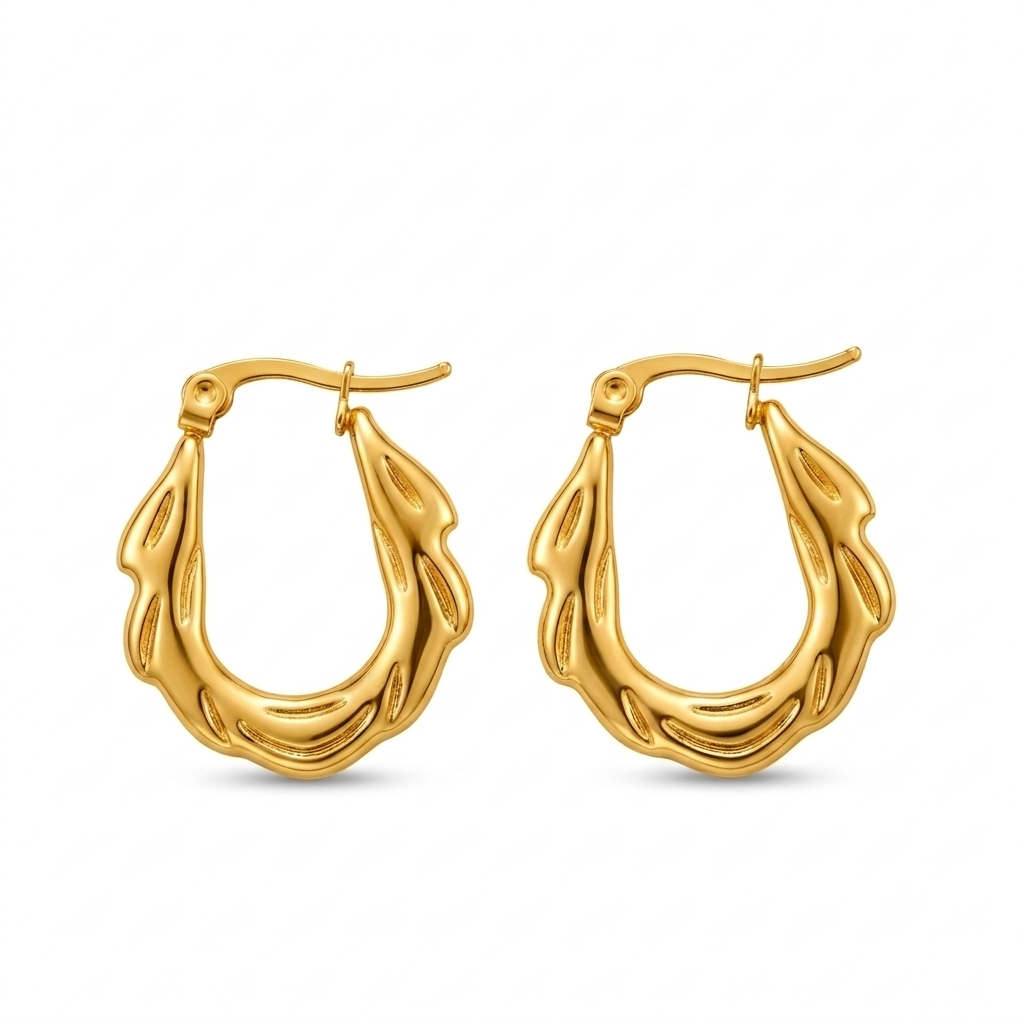 Grumpy Hoops Earrings - Stainless Steel
