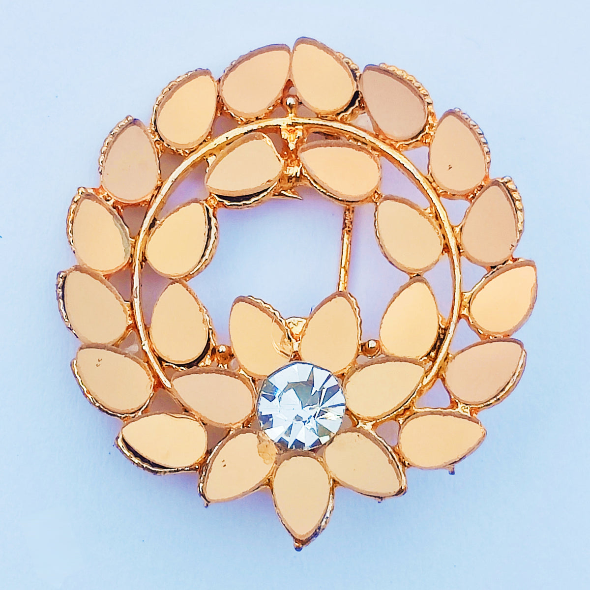 Round Multiple Mirror Leaf Earrings - Local Heritage