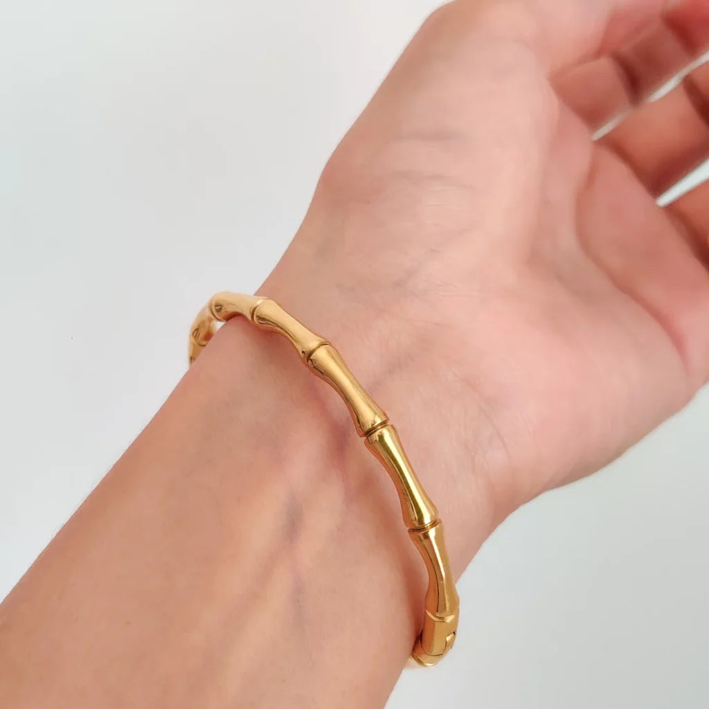 Bamboo Bracelet - Stainless Steel