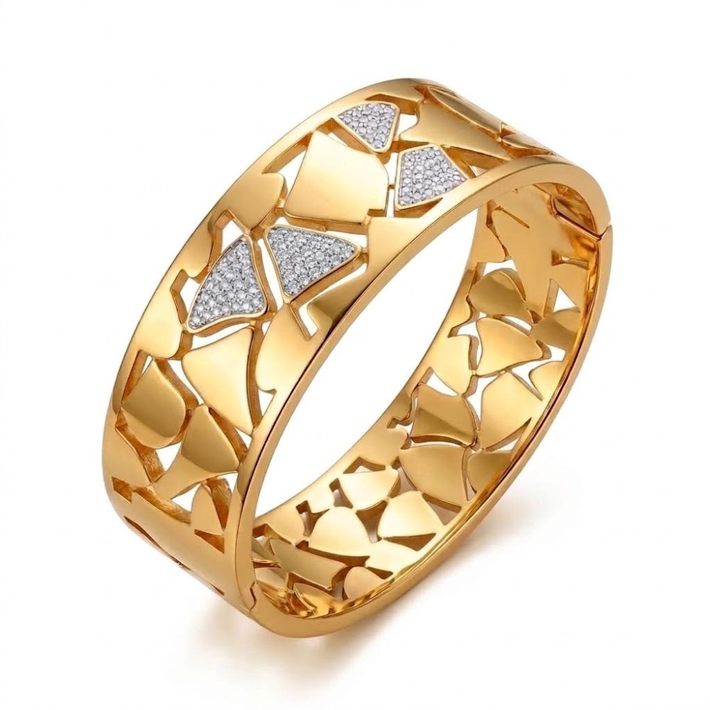 Geometric Path Bracelet - Stainless Steel
