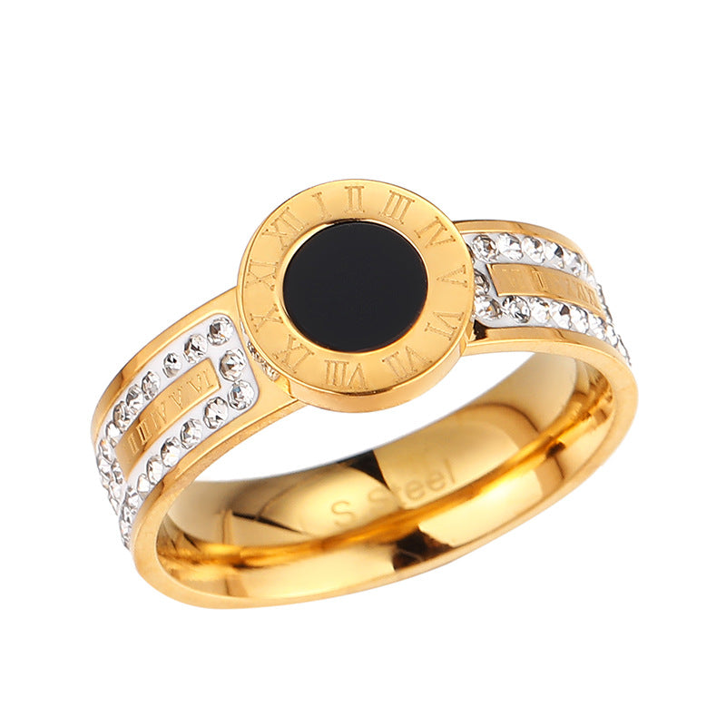 Roman Stud Ring - Stainless Steel