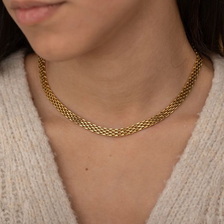 Slim Rowena Necklace - Stainless Steel