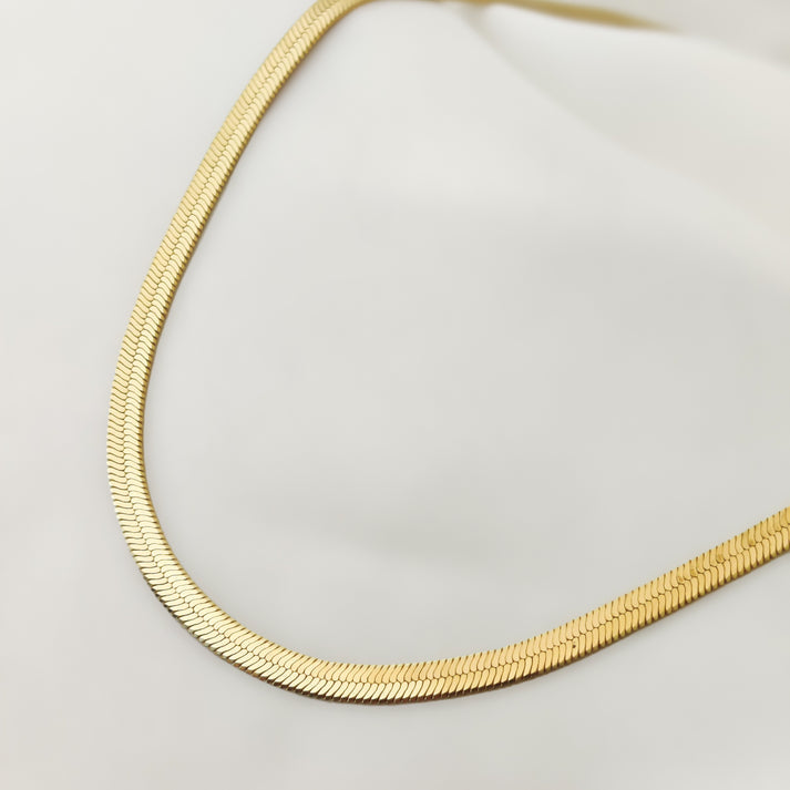 Snake Chain Necklace - Stainless Steel