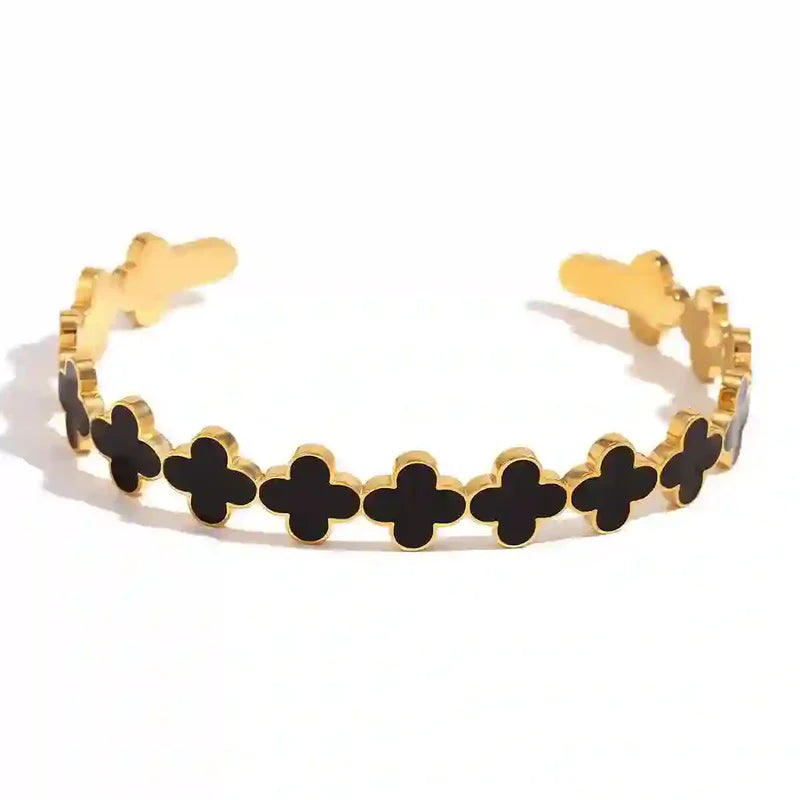 Black Clover Linked Handcuff - Stainless Steel