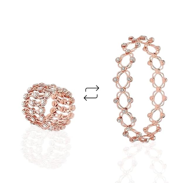 Two in One Convertable Ring Bracelet - Stainless Steel