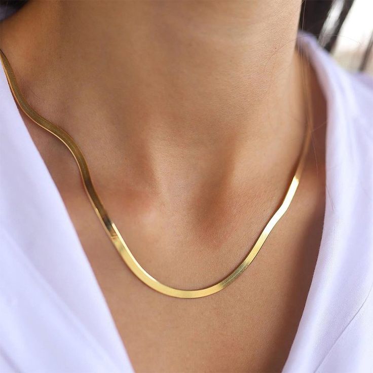Snake Chain Necklace - Stainless Steel