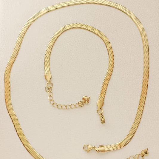 Set Snake Chain (Bracelet + Necklace)
