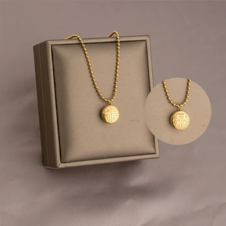 Lucky Fu Necklace - Stainless Steel