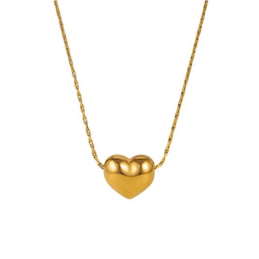 Mini Heart Necklace - Stainless Steel