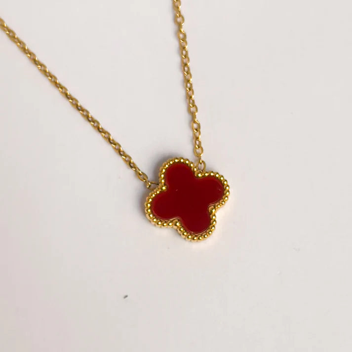 Four Leaf Clover Necklace - Stainless Steel
