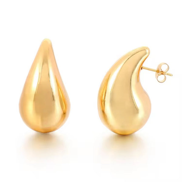 Dew Drop Earrings - China Gold