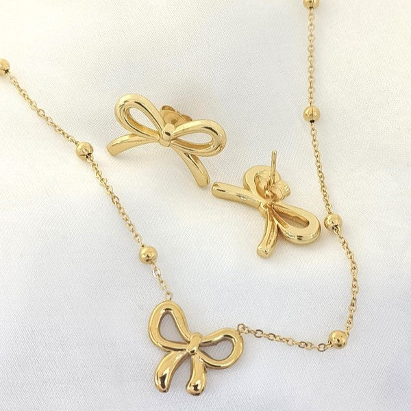 Set Bow (Necklace + Tops)