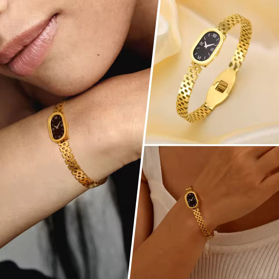 Dummy/Fake Oval Watch Handcuff - Stainless Steel