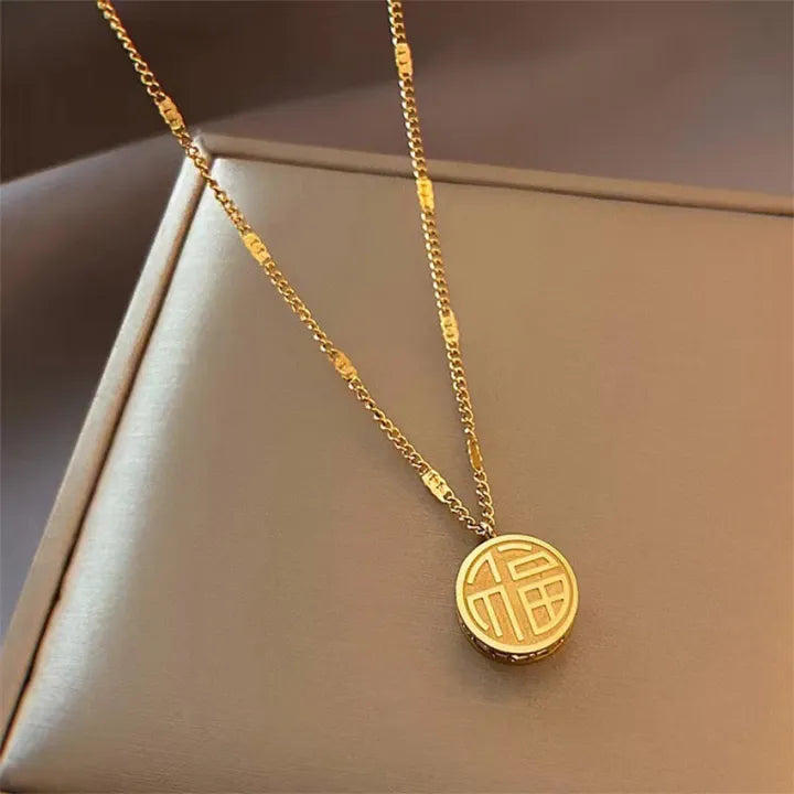 Lucky Fu Necklace - Stainless Steel