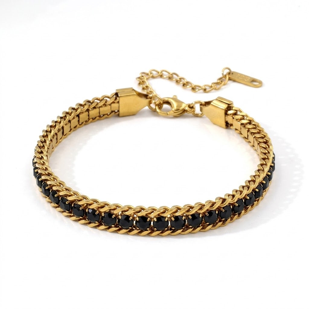 Black Luster Bracelet - Stainless Steel