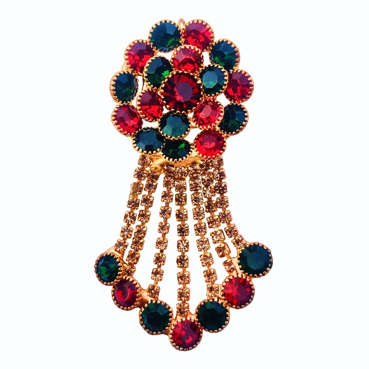 Round Diamond Flower Earrings - Local Heritage