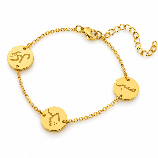 Sabr Shukar Tuwaqal Bracelet - Stainless Steel