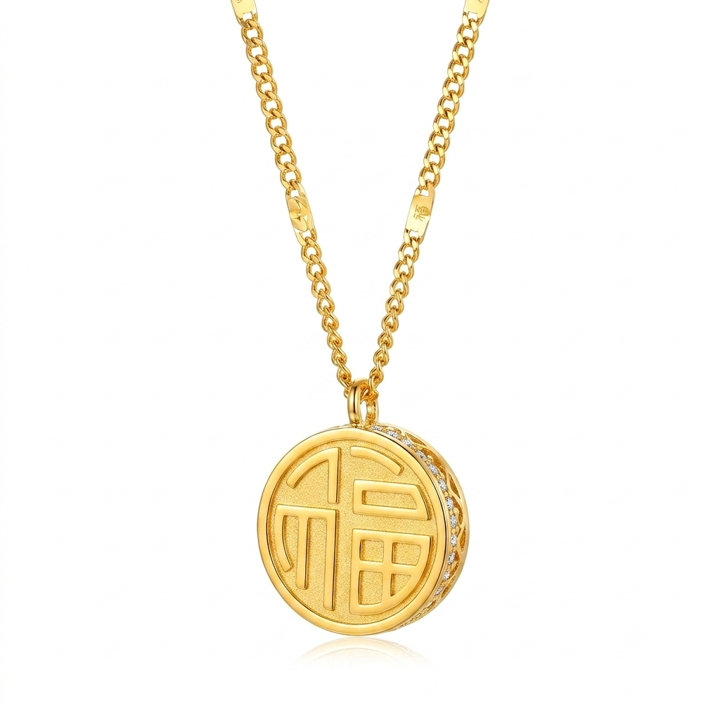 Lucky Fu Necklace - Stainless Steel