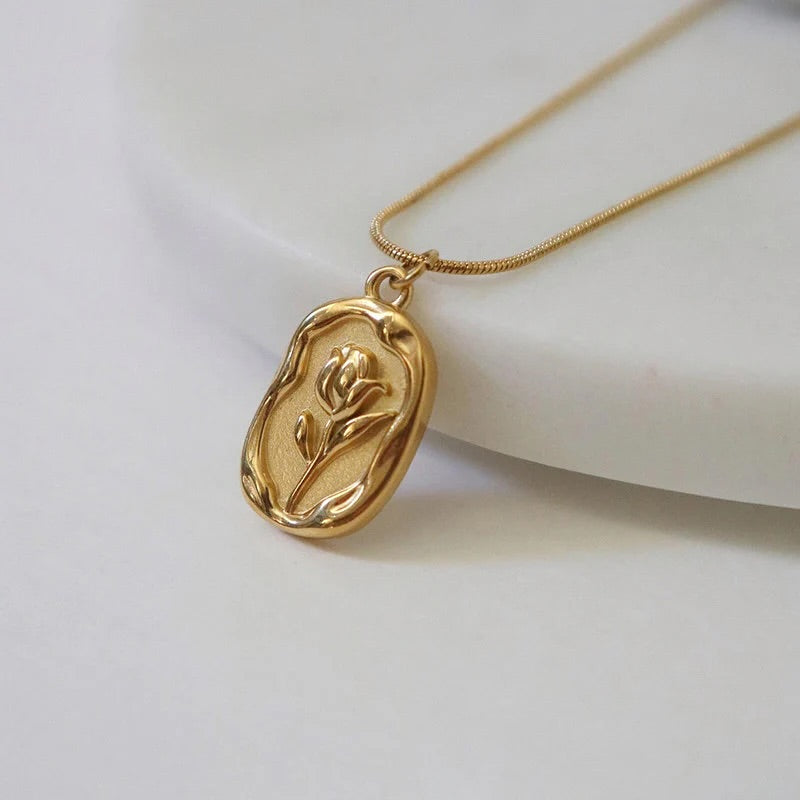 Rose Gold Necklace - Stainless Steel