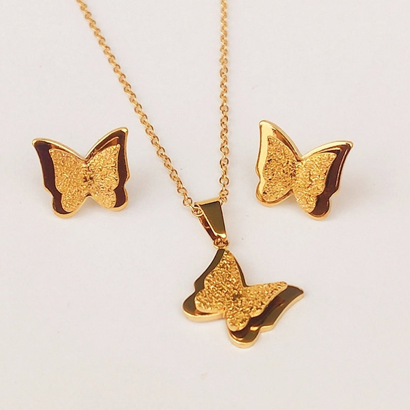 Double Layer Butterfly - (Necklace + Tops)