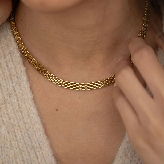 Slim Rowena Necklace - Stainless Steel