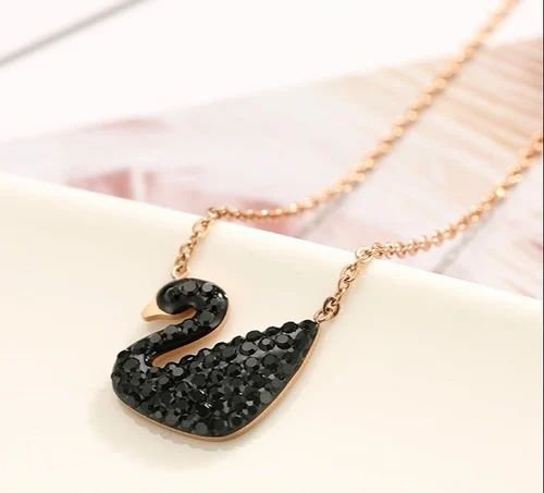 Sia Swan Necklace - Stainless Steel