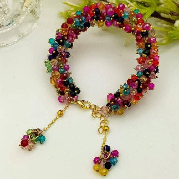 Multicolor Beaded Gajra Bracelet