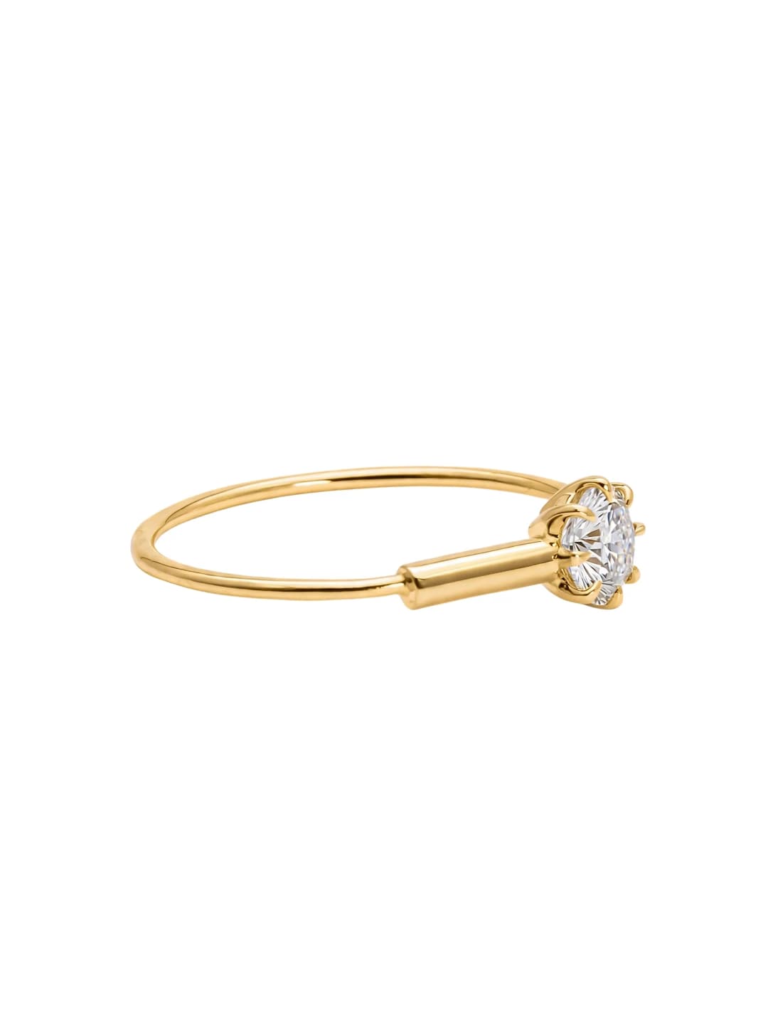 Minimal Quarter Bulk Diamond Nose Ring