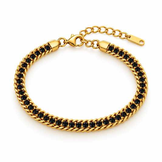 Black Luster Bracelet - Stainless Steel