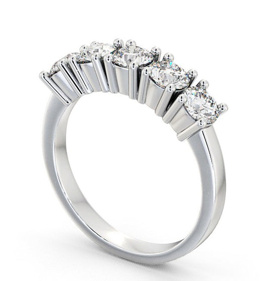 Silver Penta Crown Diamond Nose Ring