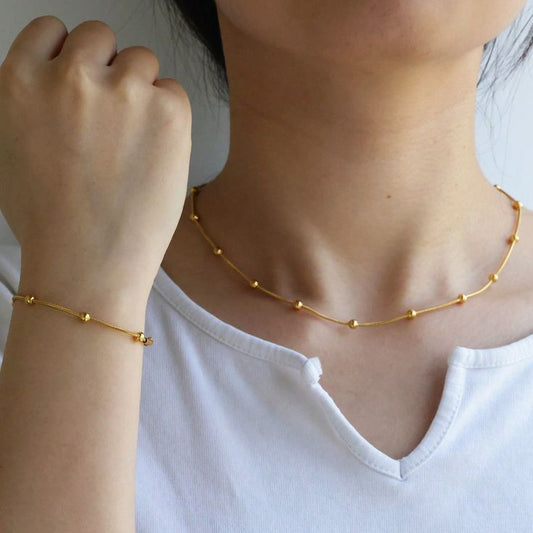 Set Single Beads (Bracelet + Necklace)