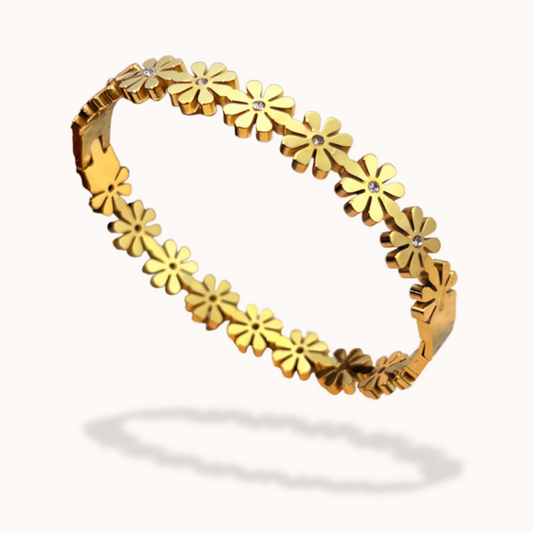 Sunflower Handcuff - Stainless Steel