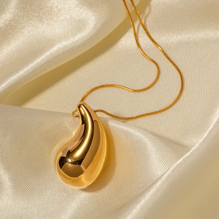 Bottega Drop Necklace - Stainless Steel