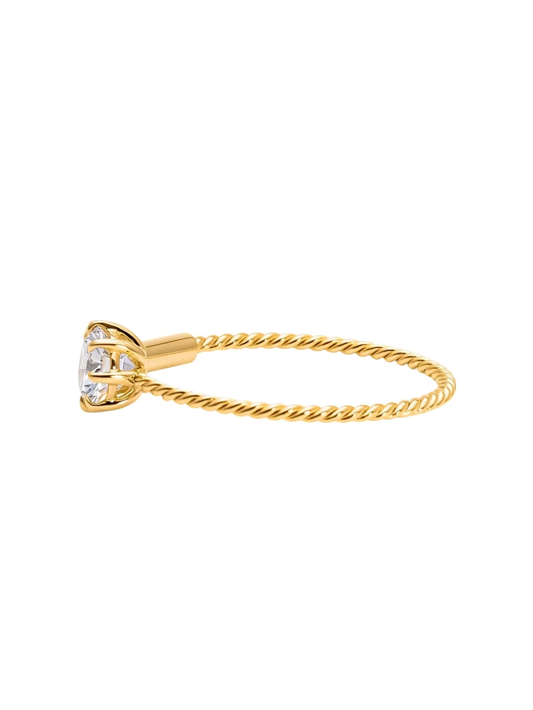 Twisted Rope Diamond Nose Ring