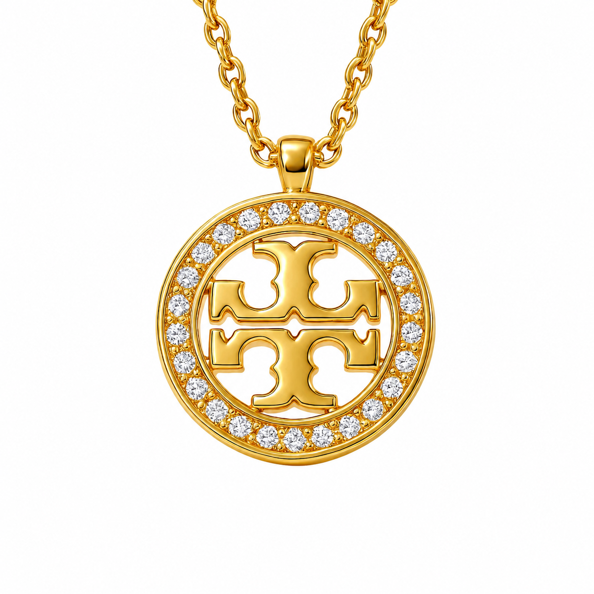 Tory Burch Studded Necklace - Stainless Steel