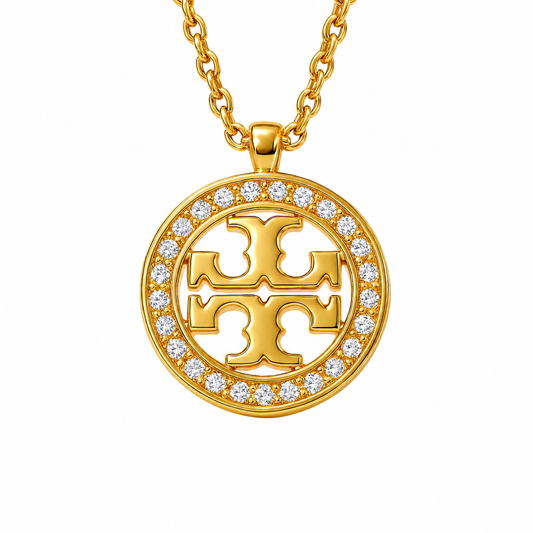 Tory Burch Studded Necklace - Stainless Steel