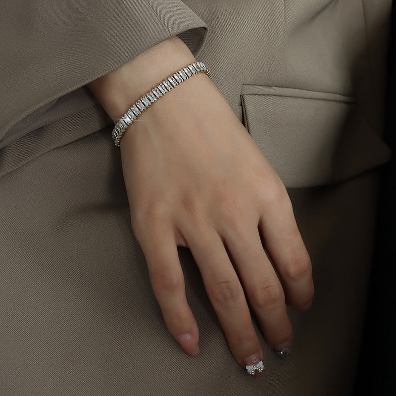 Simple Golden Tennis Bracelet