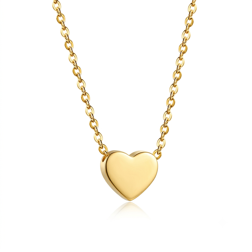 Mini Heart Necklace - Stainless Steel