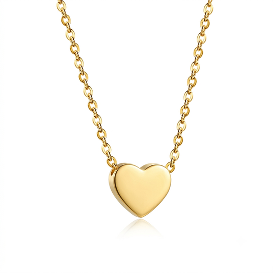 Mini Heart Necklace - Stainless Steel