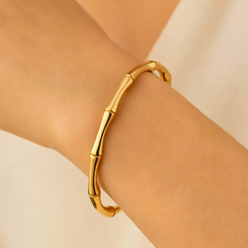 Bamboo Bracelet - Stainless Steel