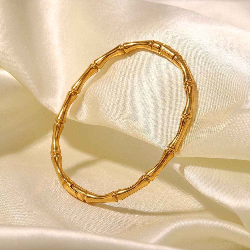 Bamboo Bracelet - Stainless Steel